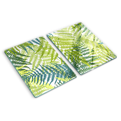 Snijplanken glas Varenbladeren in verschillende tinten