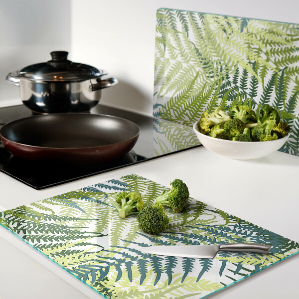 Snijplanken glas Varenbladeren in verschillende tinten