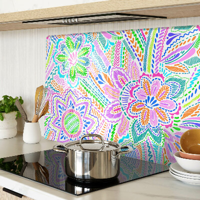 Snijplanken glas Bloemenpatroon in boho-stijl