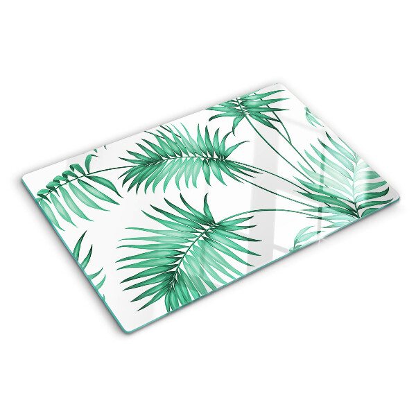 Snijplanken van glas Palmbladeren