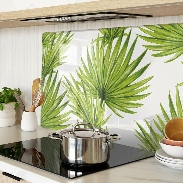 Glazen snijplanken Palmbladeren in verschillende tinten groen
