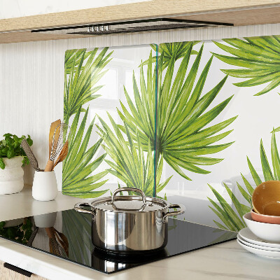 Glazen snijplanken Palmbladeren in verschillende tinten groen