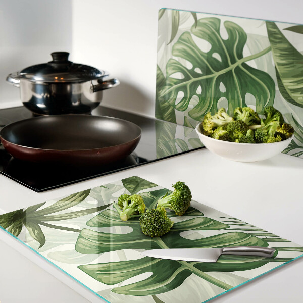 Snijplanken glas Tropische bladeren