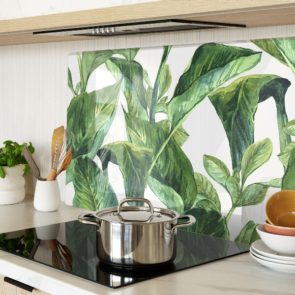 Snijplanken glas Bladeren van tropische planten