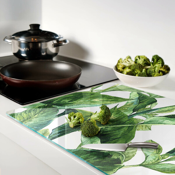 Snijplanken glas Bladeren van tropische planten