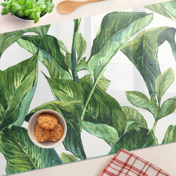 Snijplanken glas Bladeren van tropische planten