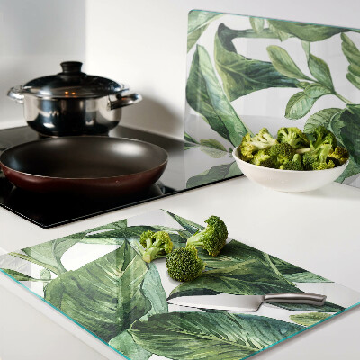 Snijplanken glas Bladeren van tropische planten