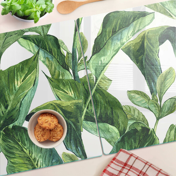 Snijplanken glas Bladeren van tropische planten