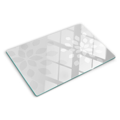 Snijplanken van glas Bloemenpatroon met bladeren