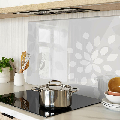 Snijplanken van glas Bloemenpatroon met bladeren