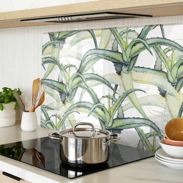 Glazen snijplanken Plantenbladeren in aquarelstijl