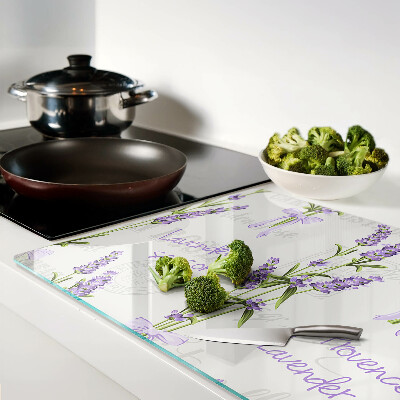 Snijplanken glas Lavendel en Provençaalse inscripties
