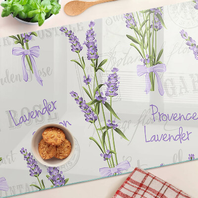 Snijplanken glas Lavendel en Provençaalse inscripties