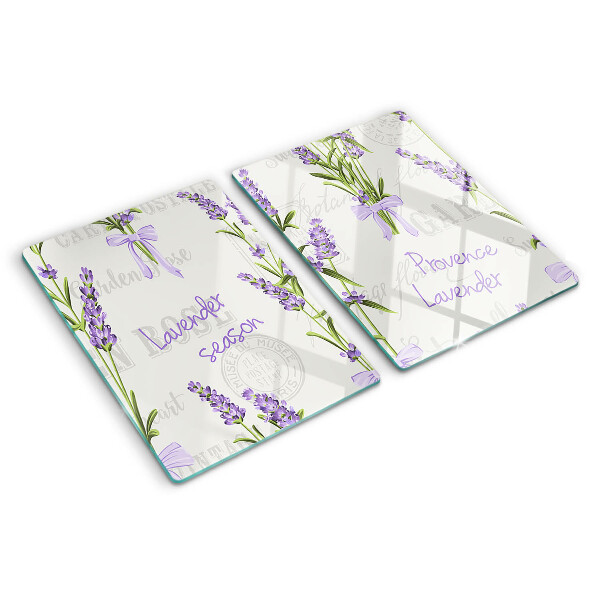 Snijplanken glas Lavendel en Provençaalse inscripties