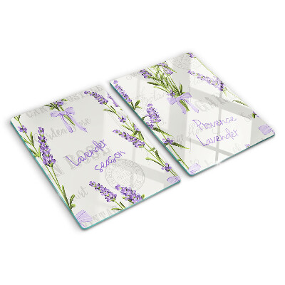 Snijplanken glas Lavendel en Provençaalse inscripties