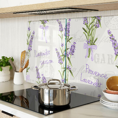 Snijplanken glas Lavendel en Provençaalse inscripties