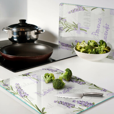 Snijplanken glas Lavendel en Provençaalse inscripties