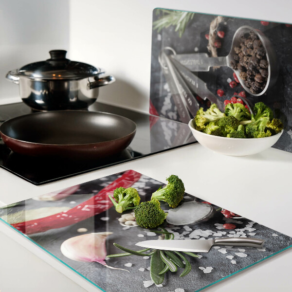 Snijplanken glas Specerijen en kruiden