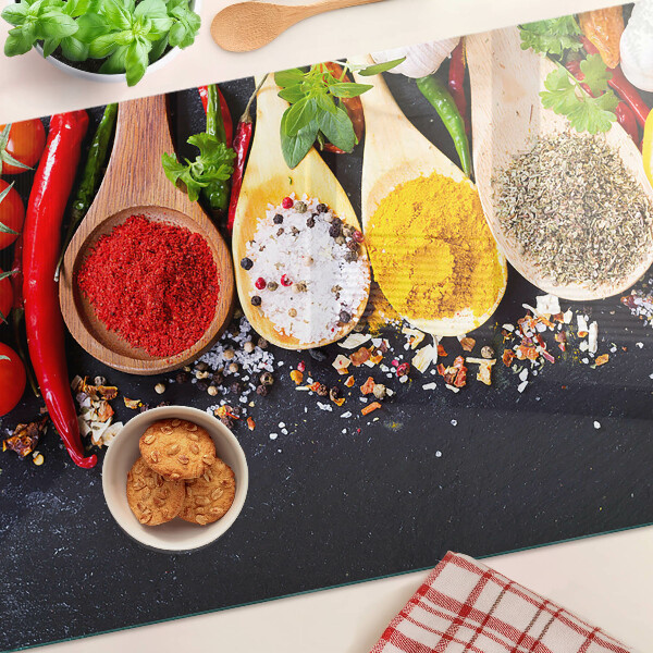Snijplanken glas Specerijen en kruiden