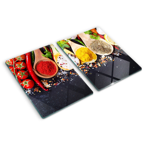 Snijplanken glas Specerijen en kruiden