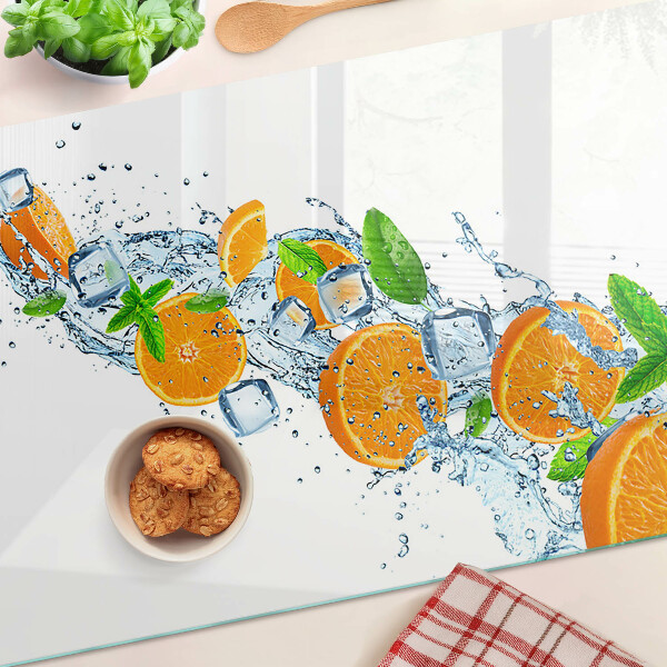 Glazen snijplanken Citrusvruchten in water