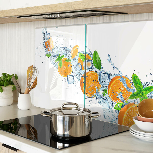 Glazen snijplanken Citrusvruchten in water