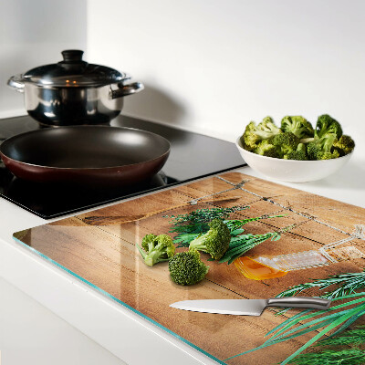 Glazen snijplanken Kruiden in de keuken