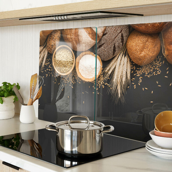 Snijplanken van glas Brood en granen