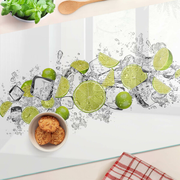 Snijplanken glas Citroenen en ijs