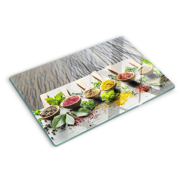 Snijplanken van glas Specerijen en kruiden