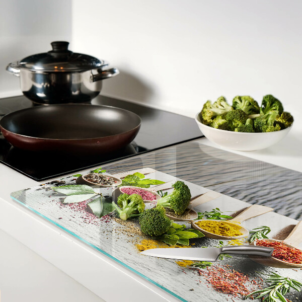 Snijplanken van glas Specerijen en kruiden