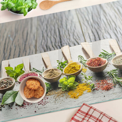 Snijplanken van glas Specerijen en kruiden