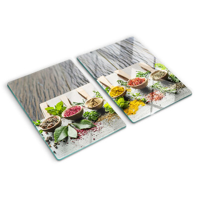 Snijplanken van glas Specerijen en kruiden