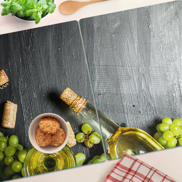 Glazen snijplanken Wijn en druiven