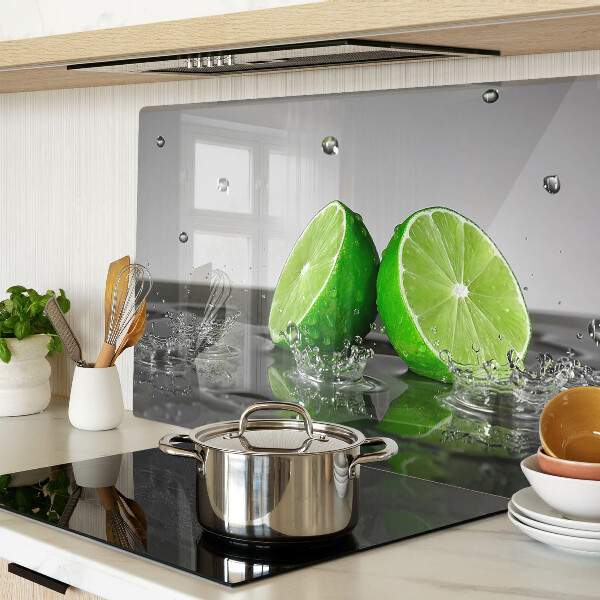 Snijplanken van glas Citroenen in water