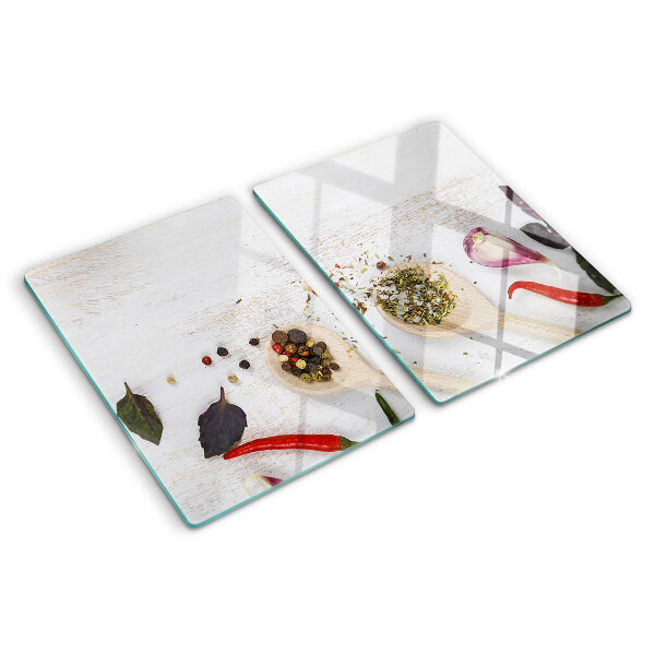 Snijplanken glas Specerijen en kruiden