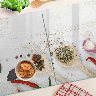 Snijplanken glas Specerijen en kruiden