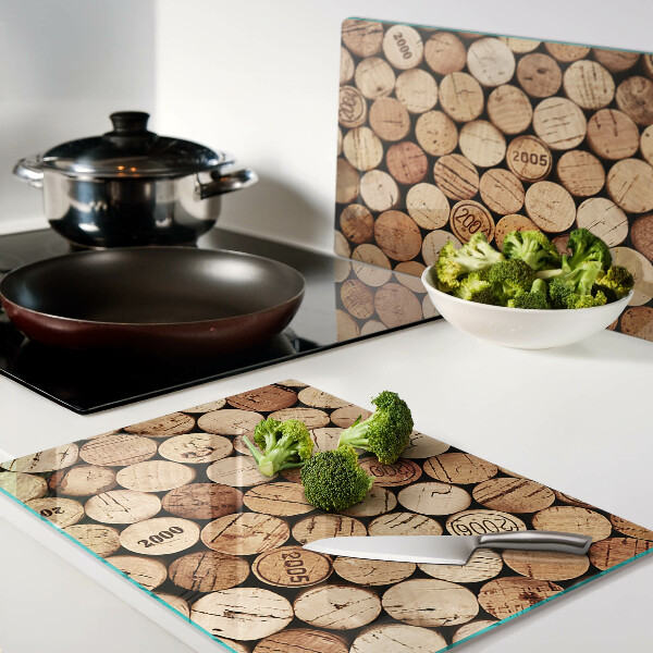 Glazen snijplanken Wijnkurken