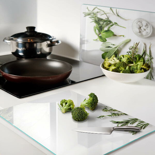 Snijplanken glas Keukenkruiden