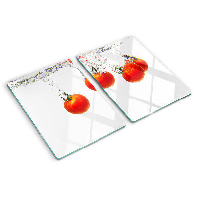 Glazen snijplanken Tomaten in water