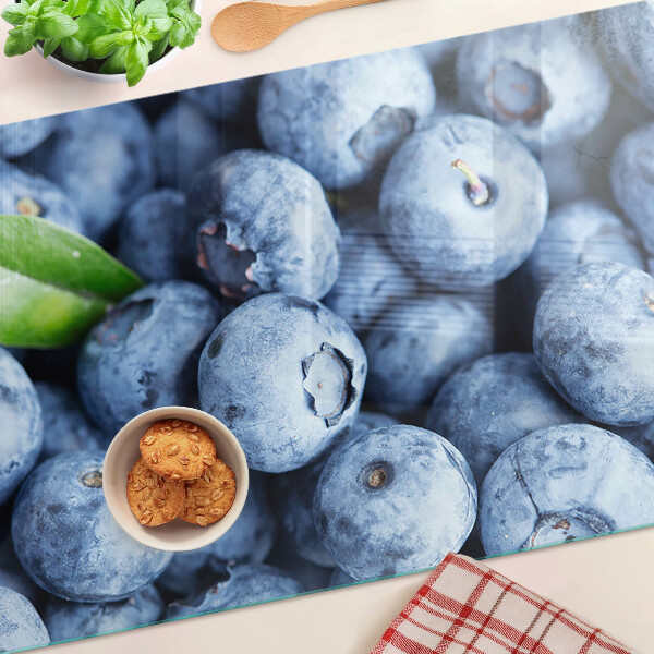 Snijplanken van glas Bessen met bladeren