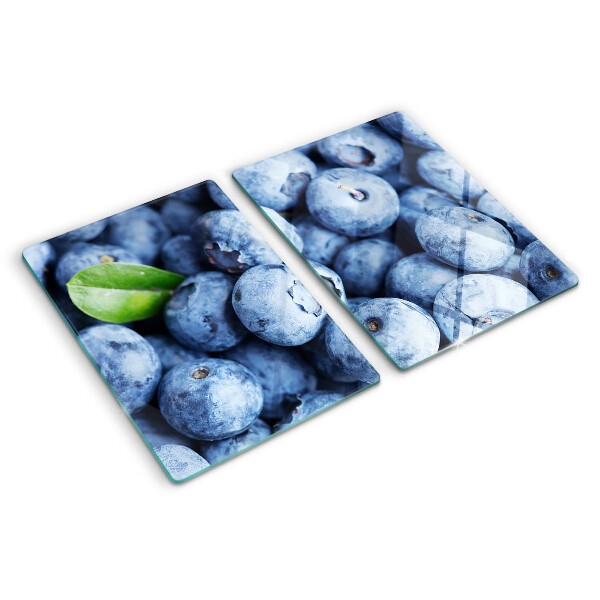 Snijplanken van glas Bessen met bladeren