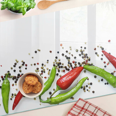 Glazen snijplanken Paprika en peper