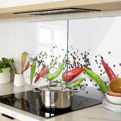 Glazen snijplanken Paprika en peper