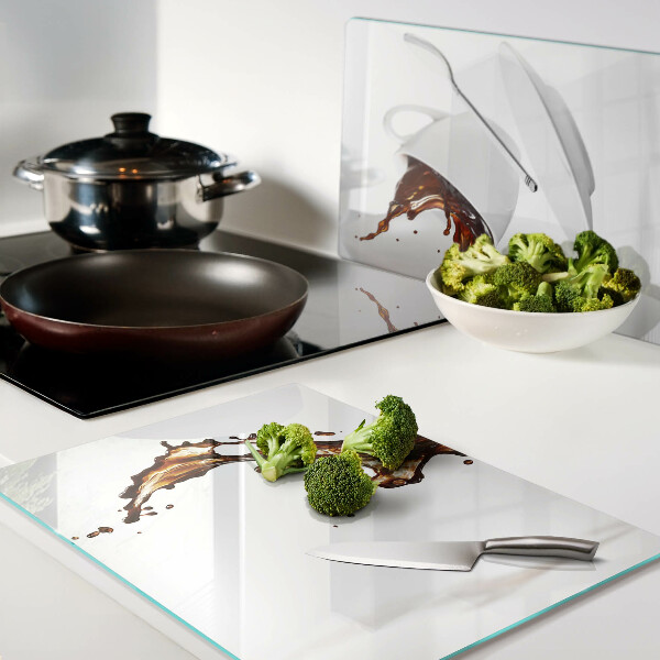 Glazen snijplanken Koffie en een verfrissend drankje