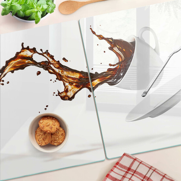 Glazen snijplanken Koffie en een verfrissend drankje