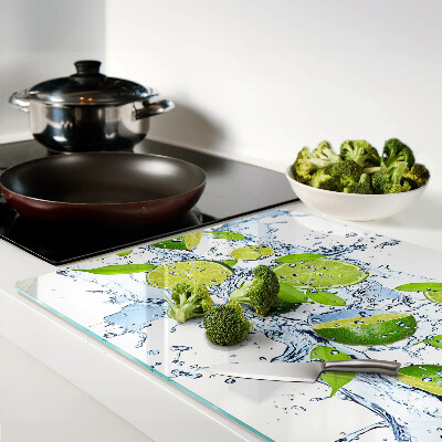 Glazen snijplanken Citroenen in water