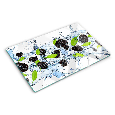 Snijplanken van glas Fruit in water