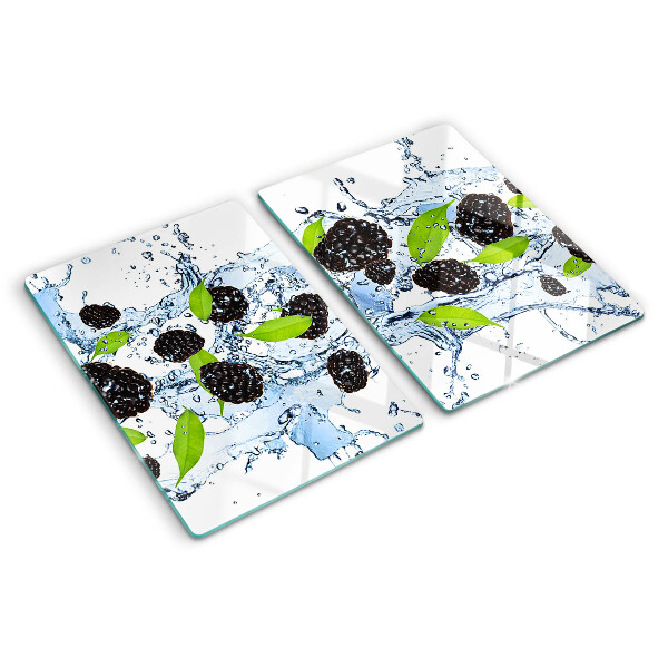 Snijplanken van glas Fruit in water