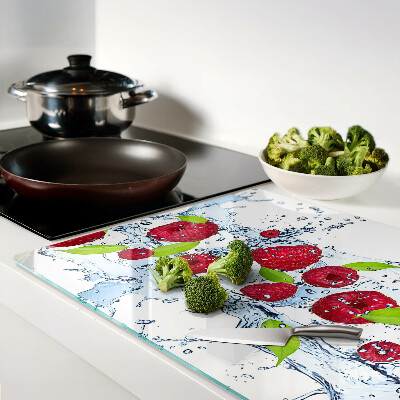 Snijplanken glas Fruit in water